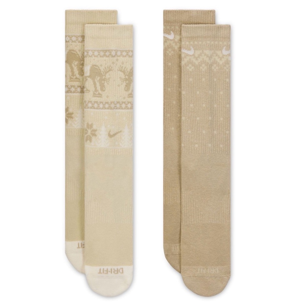 Nike Holiday Beige and Cream Socks